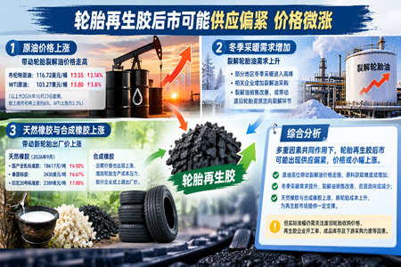 轮胎再生胶后市可能供应偏紧价格微涨